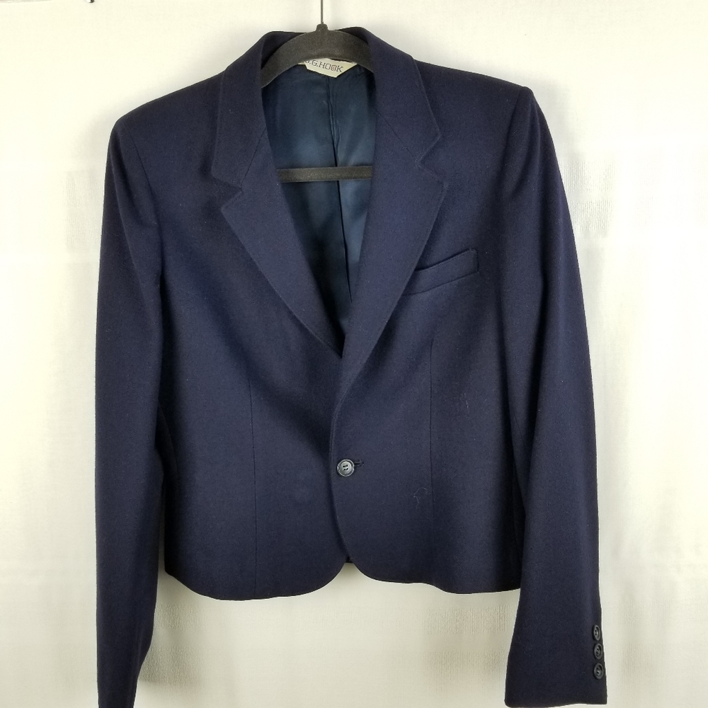 Vintage Made in the USA blue one button bl…